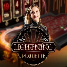 Lightning Roulette slot icon by Evolution, available at Vincispin Casino